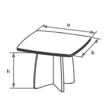 Конференц-стол криволинейный 1000х1000 БОСТОН