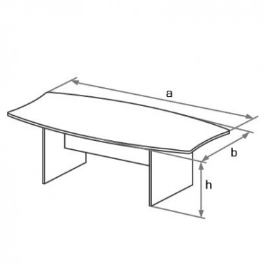 Конференц-стол на панельном каркасе БОСТОН